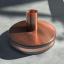 Kerzenständer kupfer/schwarz 6cm