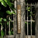 Holzschild "Willkommen" klein H: 78cm B: 10cm