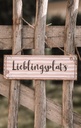 Holzschild "Lieblingsplatz" 24 x 14cm