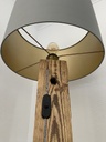 Stehlampe aus alten Holzbalken H: ca. 1,75m