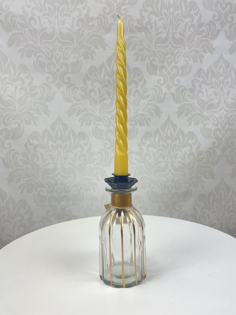 Kerzenhalter für Flaschen Form Blumen - Optik