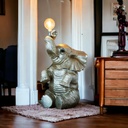 Lampe "Elefant" champagner H: 89cm