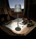 LED Tischlampe beschriftet