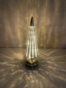 Glasbaum Diamant Matt Gold H: 30cm