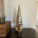 Glasbaum Diamant Matt Gold H: 30cm