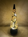 Glasbaum "Marrakesch" Schwarz/Gold H: 30cm