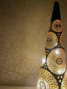 Glasbaum "Marrakesch" Schwarz/Gold H: 30cm