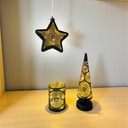Glasstern "Marrakesch" Schwarz/Gold D: 19cm