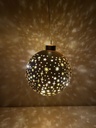 Glaskugel matt champagner/ gold D: 12cm