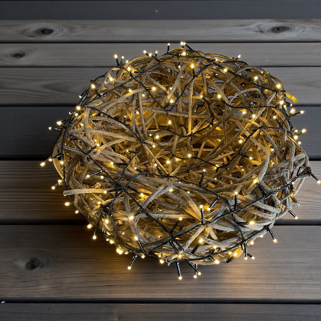 Weidenkorb D: ca. 40cm beleuchtet