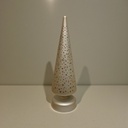 Glasbaum matt champagner H: 30cm