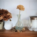 Wurzel mit rundem Glas 23 x 15 x 16 cm