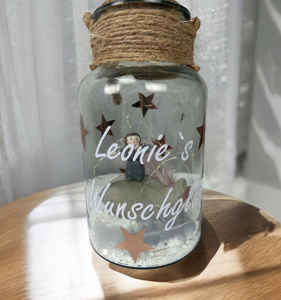 Korkenglas beschriftet 25cm