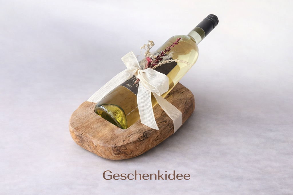 Teakholz Flaschenhalter 20x20x8cm