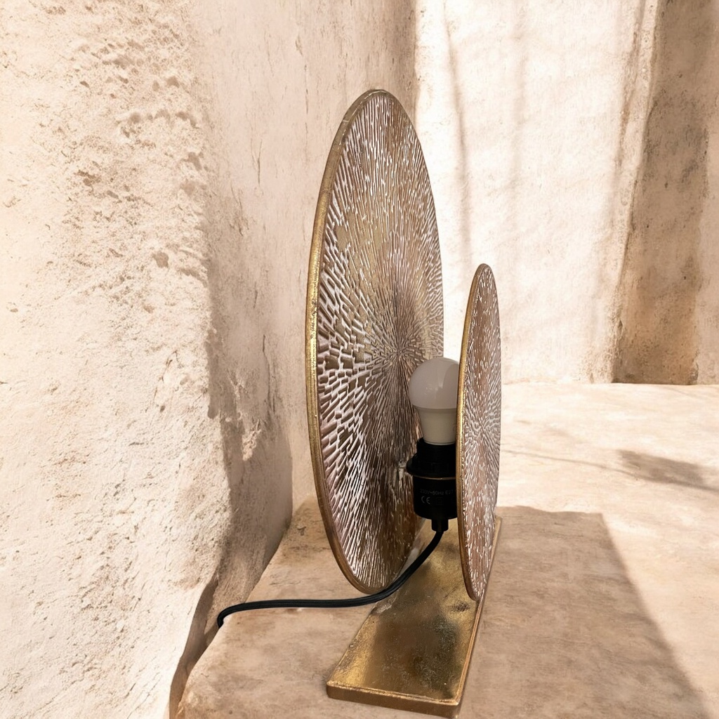 Tischlampe gold H: 39,5cm