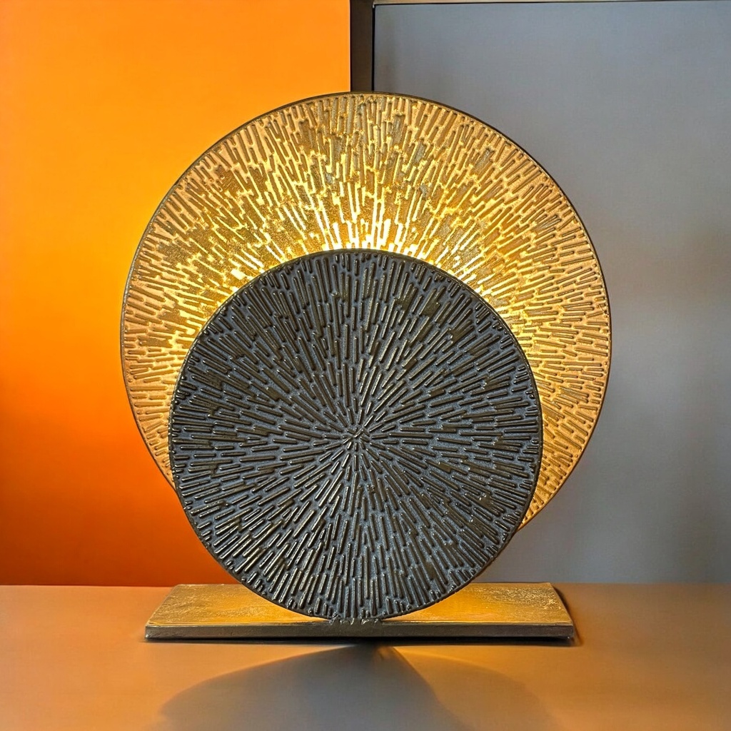 Tischlampe gold H: 39,5cm