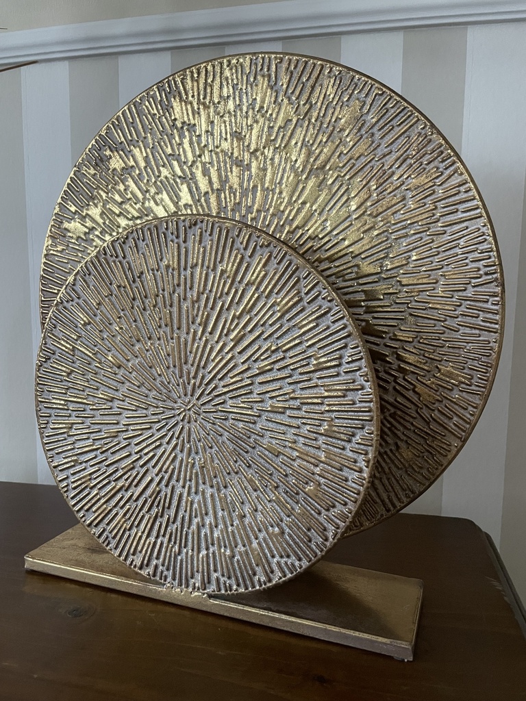 Tischlampe gold H: 39,5cm