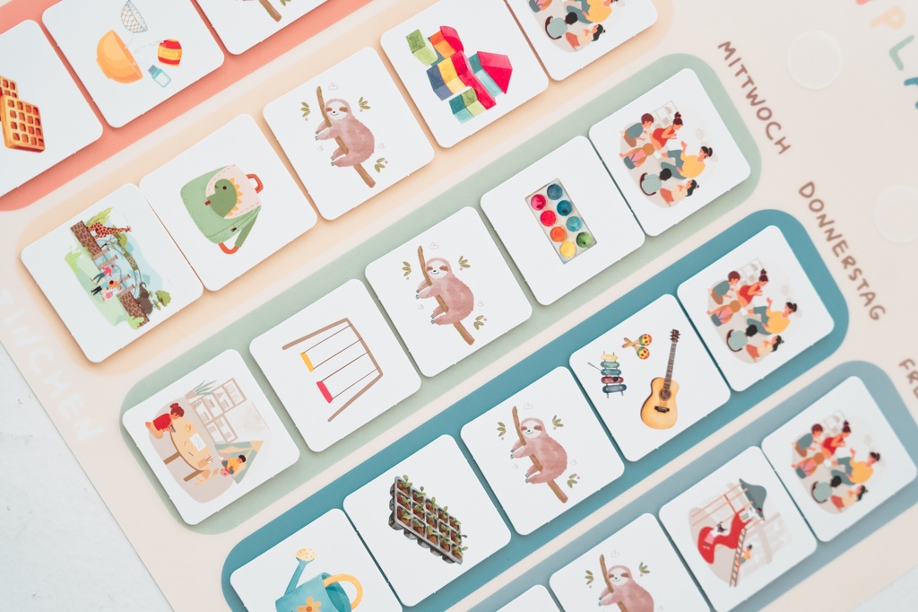 Kindergarten Wochenplaner inkl. Symbole A3