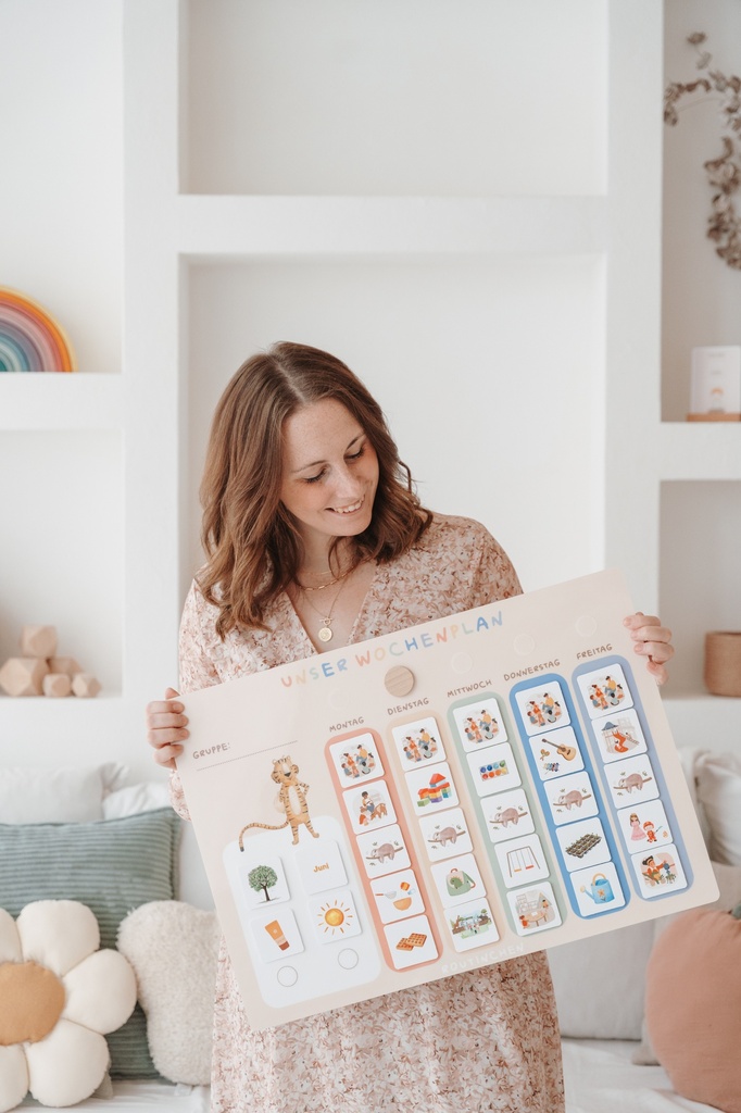 Kindergarten Wochenplaner inkl. Symbole A3
