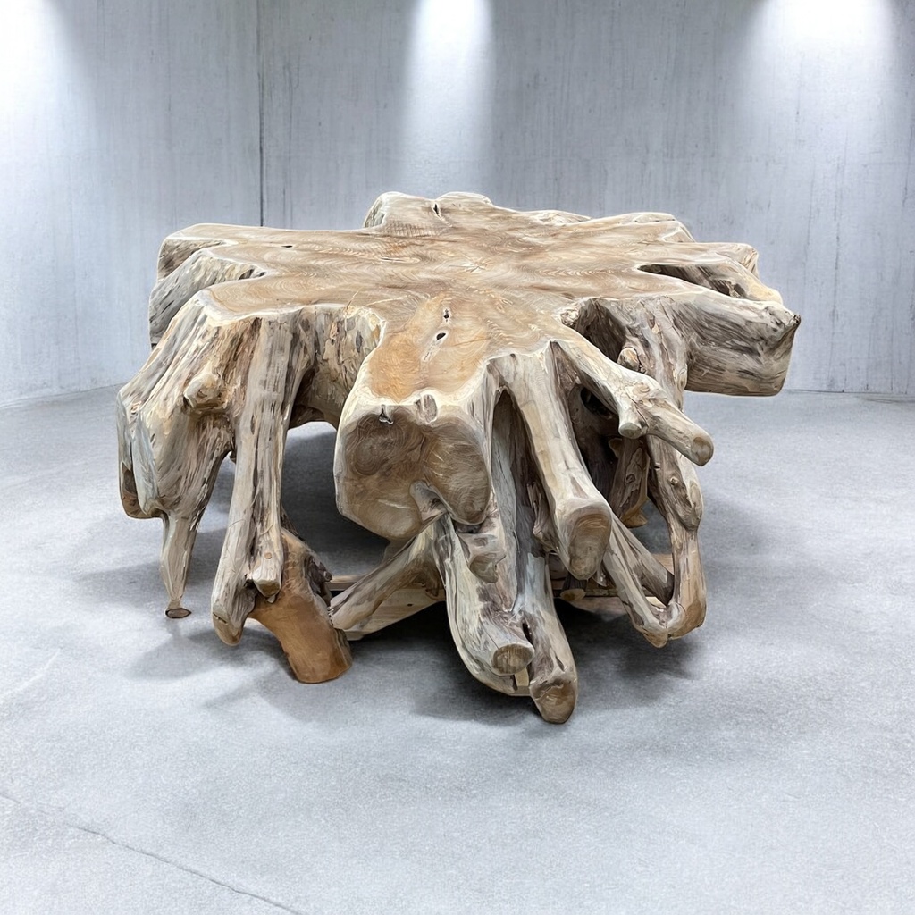 Tisch aus Teakwurzel H: 48cm D: ca.100cm