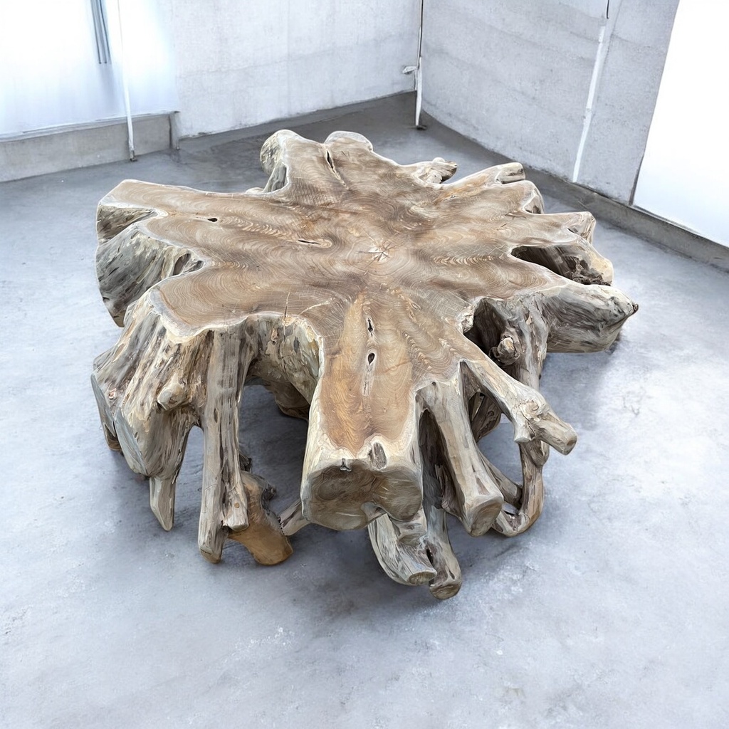 Tisch aus Teakwurzel H: 48cm D: ca.100cm