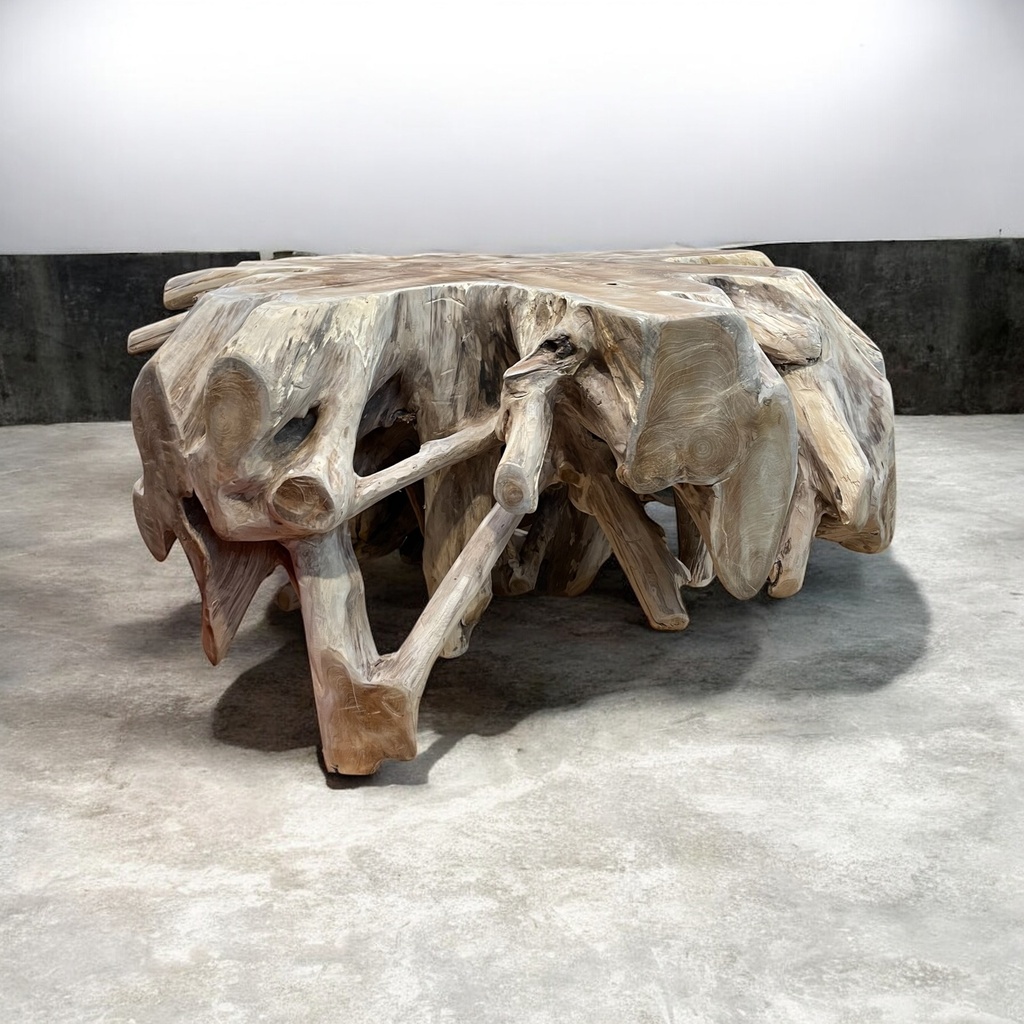 Tisch aus Teakwurzel H: 48cm D: ca.100cm