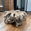 Tisch aus Teakwurzel H: 48cm D: ca.100cm