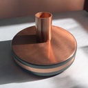 Kerzenständer kupfer/schwarz 6cm