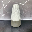 Vase "Elisa" Keramik 8x18cm Creme/Taupe