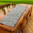 Tischläufer Holz white wash ca. 90x30 cm