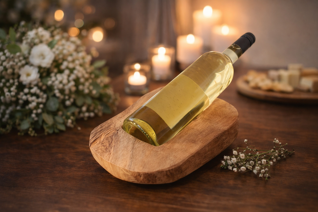 Teakholz Flaschenhalter 20x20x8cm