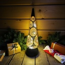 Glasbaum "Marrakesch" Schwarz/Gold H: 30cm