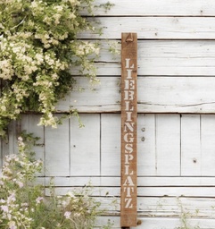 [A737] Holzschild "Lieblingsplatz" 118 x 10 x 2cm