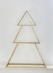 [A882] Tannenbaum aus Metall gold H: 80cm