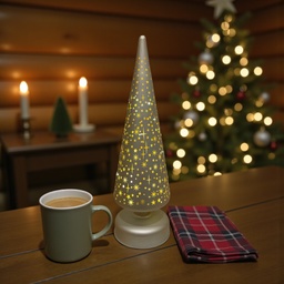 [A1037] Glasbaum matt champagner H: 30cm