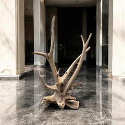 [A579a5] Wurzel aus Teakholz / Größe: ca. 70x50x155 cm