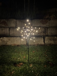 [A178] LED Outdoor Stern 3 Lagen mit Timer 34cm